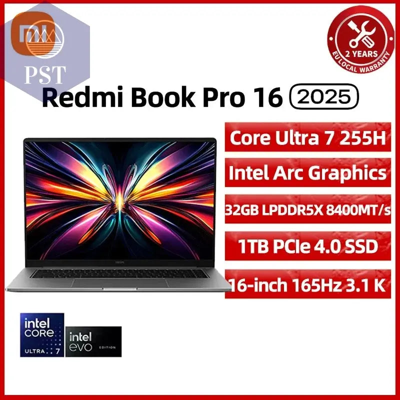 Xiaomi REDMI Book Pro 16 Gaming Laptop 32GB 1TB Ultra 7 Ultra 5 PST PS Tradings Laptop PST PS Tradings Ultra-7-32GB-1T-spain PST PS Tradings