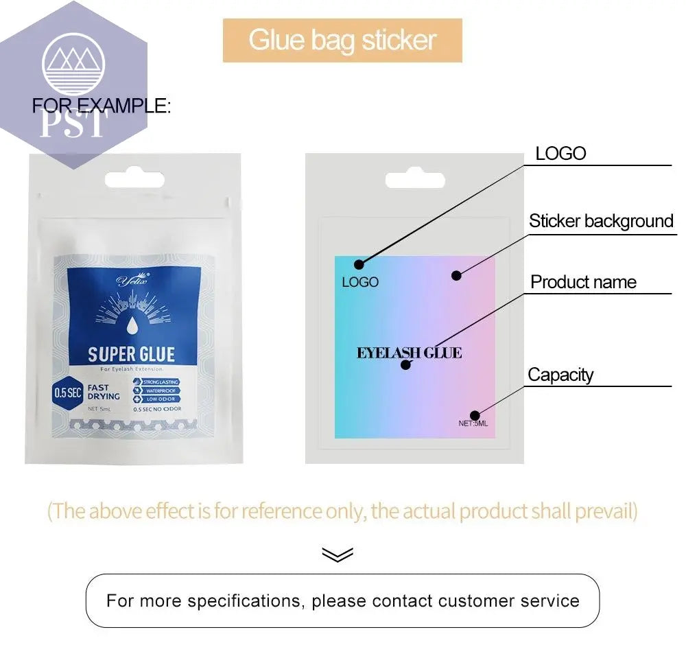 Yelix Eyelash Extension Glue 0.5-1 Sec Fast Dry Individual Lashes Glue Sensitive Eye Eyelash Glue Wholesale Customization PST PS Tradings  PST PS Tradings  PST PS Tradings