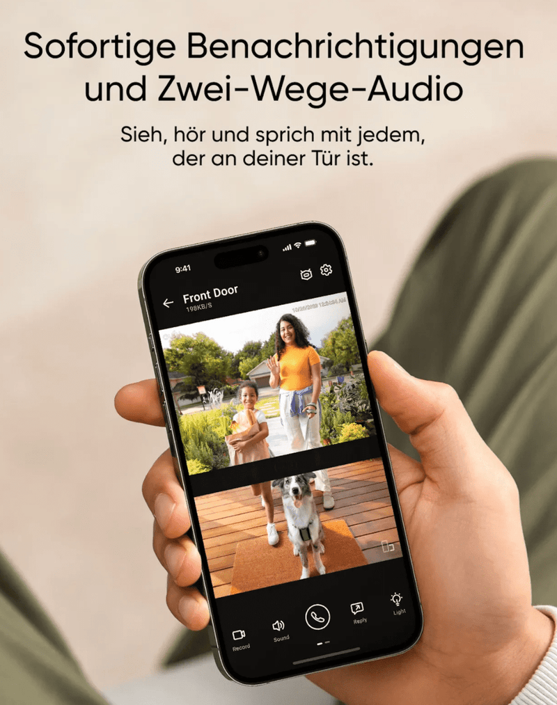 eufy E340 VideoDoorbell Videosprechanlage mit Nachtsicht 2-Wege Audio w-lan Kabel oder Akku