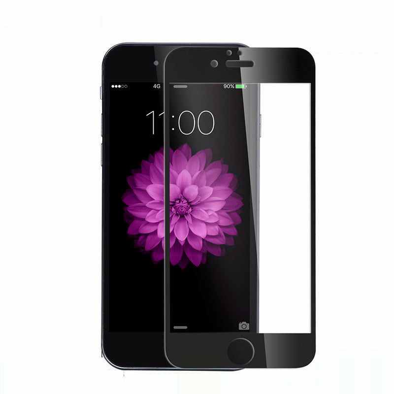 Full Screen White or Black Protection Tempered Glass for iPhone