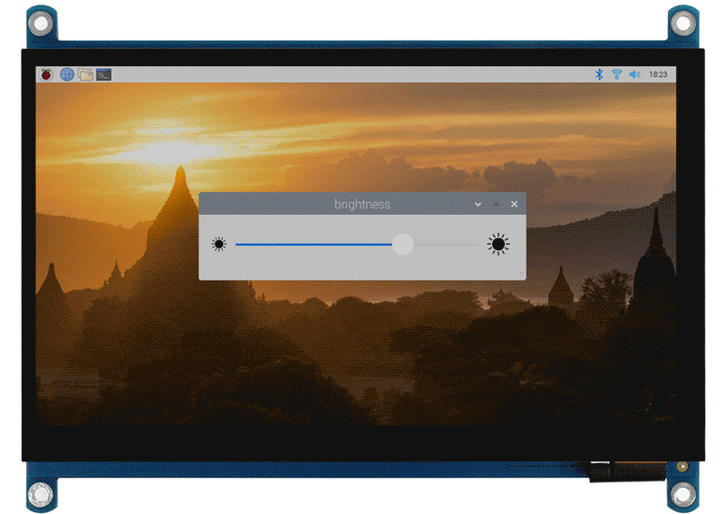 Waveshare 7HP-CAPQLED 7inch QLED Quantum Dot Display, Capacitive Touch,1024×600, G+G Toughened Glass Panel, Various Systems Sup