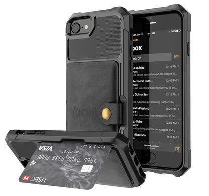 Hard Protective Wallet Case for iPhone