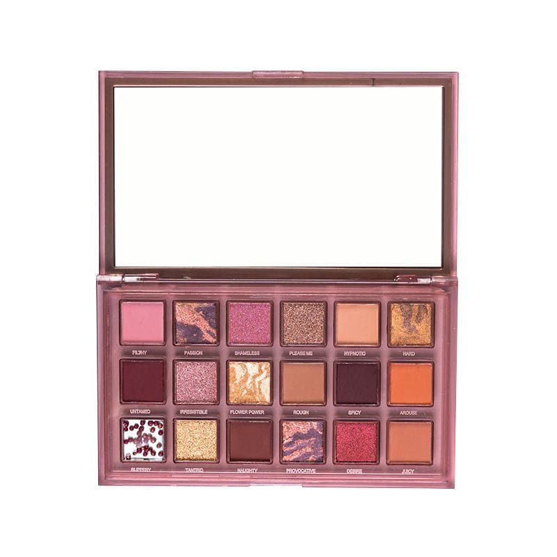 Reverse Rose 18 Shades Eyeshadow Matte Pearl Pentagon Pomegranate Seed Eyeshadow Palette