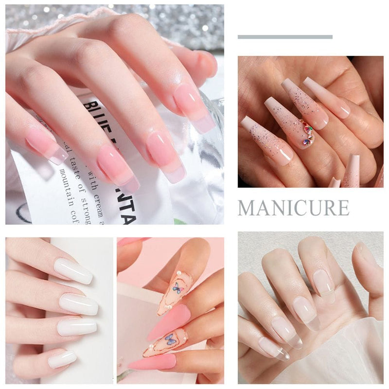 Limegirl Acrylic Powder Set Pink White Clear Acrylic Nail Kit for Nails Extension Professional Nail Art Acrylic Liquid Set