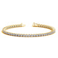 14k Yellow Gold Round Diamond Tennis Bracelet (5 cttw)