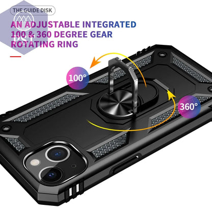 iPhone 13  Case With Kickstand, Heavy Duty Military Grade Protection Phone Case, Built-In 360° Rotate Ring Stand, Shockp - Property & Safety Tradings