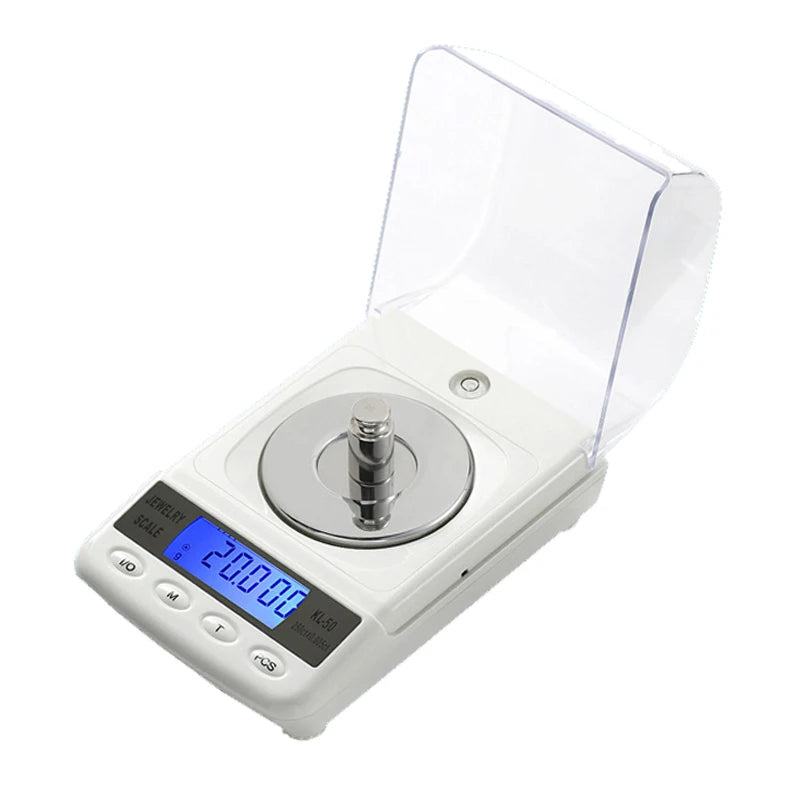 LCD Digital Jewelry Scales Precision Diamond Laboratory Weight Balance 100g/50g 0.001g  Medicinal Electronic Scale with USB cable