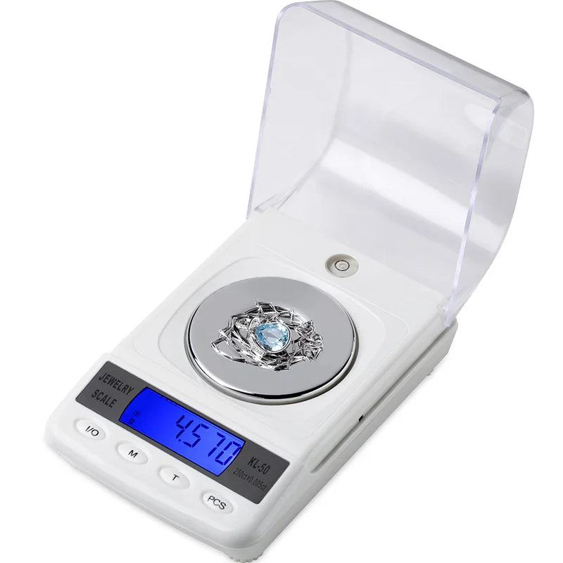 LCD Digital Jewelry Scales Precision Diamond Laboratory Weight Balance 100g/50g 0.001g  Medicinal Electronic Scale with USB cable