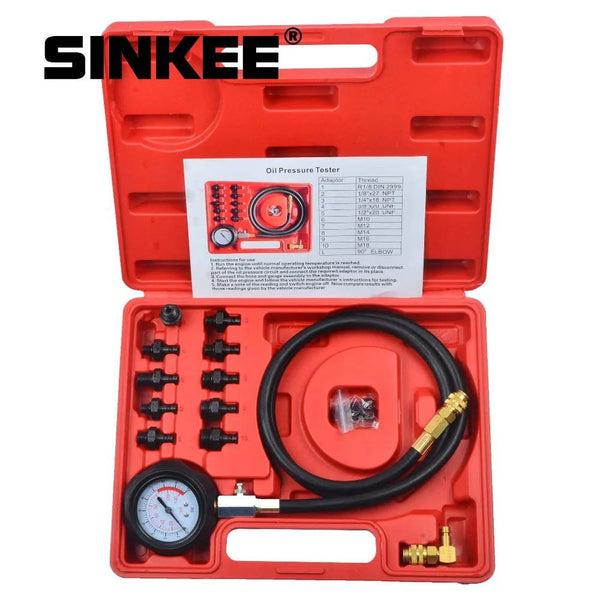 12 piece Engine Oil Pressure Test Kit Tester Car Garage Tool Low Oil Warning Devices SK1267 - PST PS Tradings