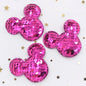 16Pcs Glitter Sequins Fabric Mouse Padded Patches Mouse Appliques for DIY Crafts Clothes Hats Hairpin Ornament Accessories - PST PS Tradings