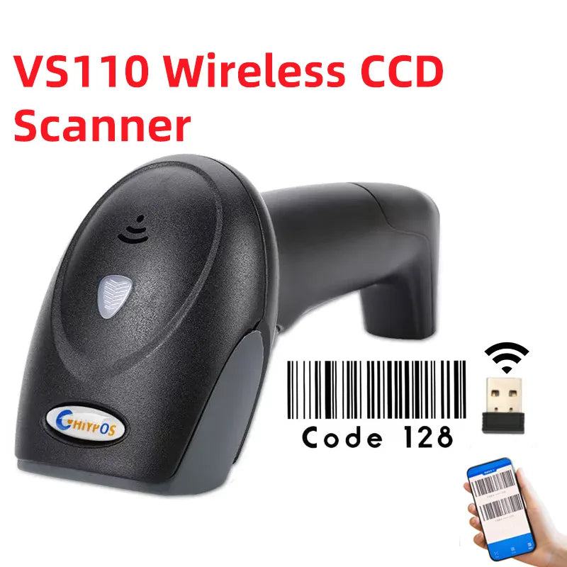 1D/2D  Supermarket Handhel  Barcode Bar  Code Scanner  Reader QR   PDF417 Bluetooth 2.4G Wireless &Wired USB Platform - PST PS Tradings