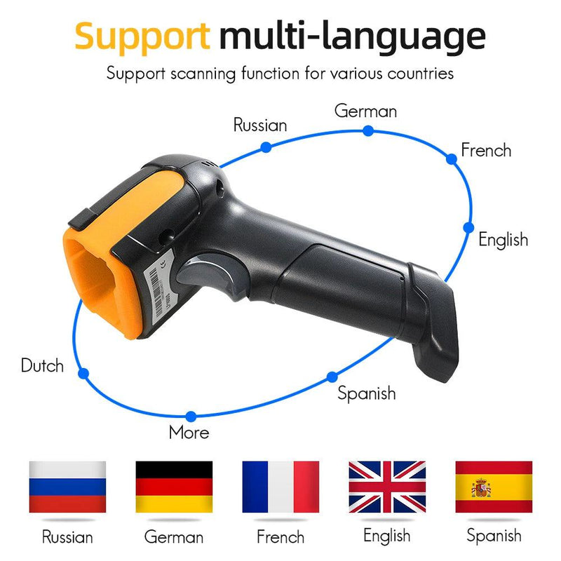 1D/2D  Supermarket Handhel  Barcode Bar  Code Scanner  Reader QR   PDF417 Bluetooth 2.4G Wireless &Wired USB Platform - PST PS Tradings