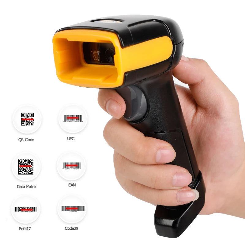 1D/2D  Supermarket Handhel  Barcode Bar  Code Scanner  Reader QR   PDF417 Bluetooth 2.4G Wireless &Wired USB Platform - PST PS Tradings