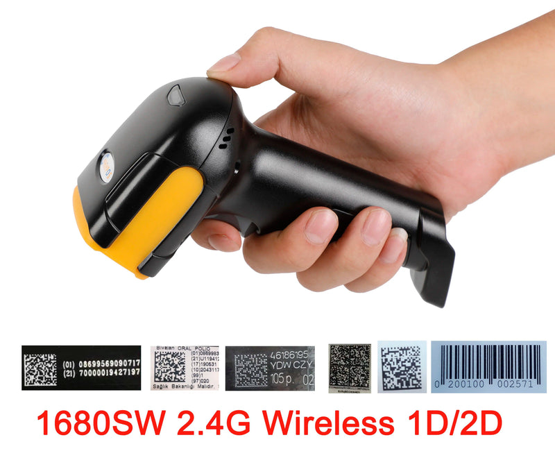 1D/2D  Supermarket Handhel  Barcode Bar  Code Scanner  Reader QR   PDF417 Bluetooth 2.4G Wireless &Wired USB Platform - PST PS Tradings