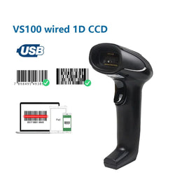 1D/2D  Supermarket Handhel  Barcode Bar  Code Scanner  Reader QR   PDF417 Bluetooth 2.4G Wireless &Wired USB Platform - PST PS Tradings