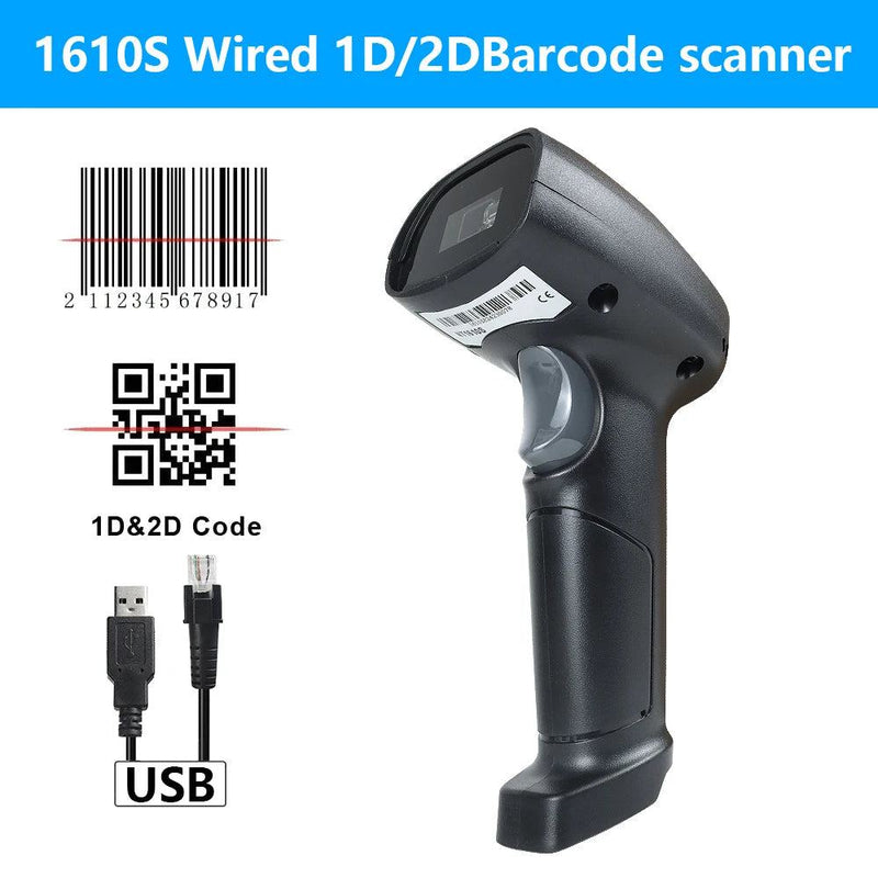 1D/2D  Supermarket Handhel  Barcode Bar  Code Scanner  Reader QR   PDF417 Bluetooth 2.4G Wireless &Wired USB Platform - PST PS Tradings