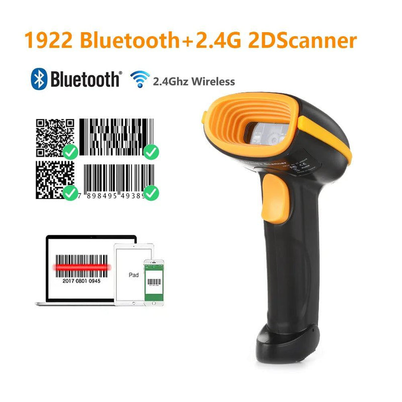 1D/2D  Supermarket Handhel  Barcode Bar  Code Scanner  Reader QR   PDF417 Bluetooth 2.4G Wireless &Wired USB Platform - PST PS Tradings