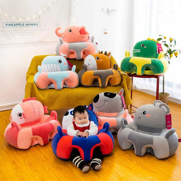 1Pc Baby Floor Sitting Chair Cover Baby Plush Animal Shaped Support Sofa Cover Learn to Sit Feeding Chair Cover For Toddlers - PST PS Tradings