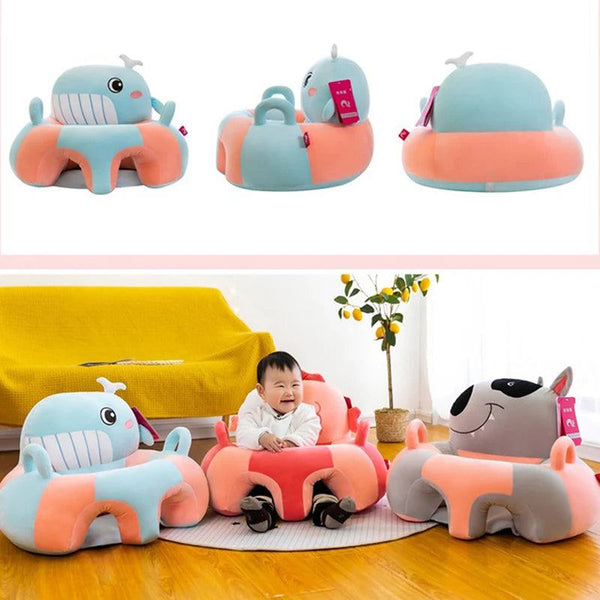 1Pc Baby Floor Sitting Chair Cover Baby Plush Animal Shaped Support Sofa Cover Learn to Sit Feeding Chair Cover For Toddlers - PST PS Tradings