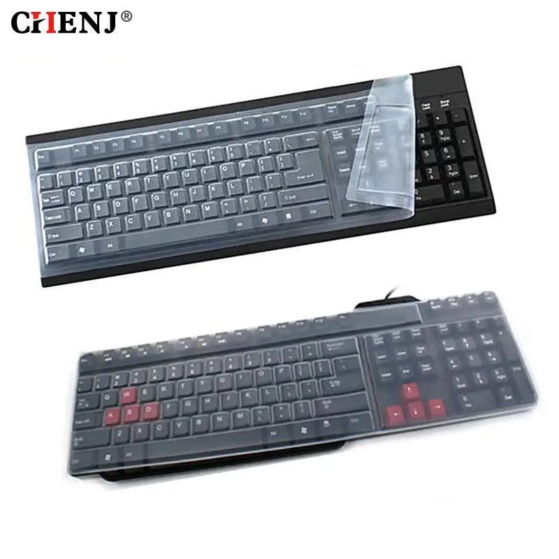 1pc Universal Waterproof Silicone Desktop Computer Keyboard Cover Clear Skin Protector Film Shell Dust-Proof Protective Film - PST PS Tradings