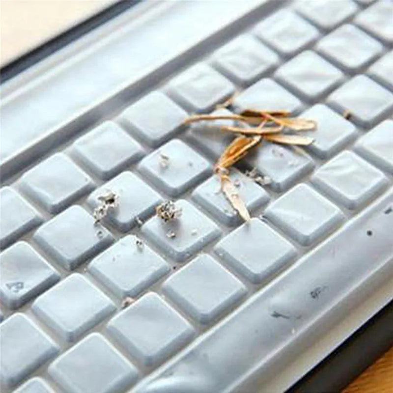 1pc Universal Waterproof Silicone Desktop Computer Keyboard Cover Clear Skin Protector Film Shell Dust-Proof Protective Film - PST PS Tradings