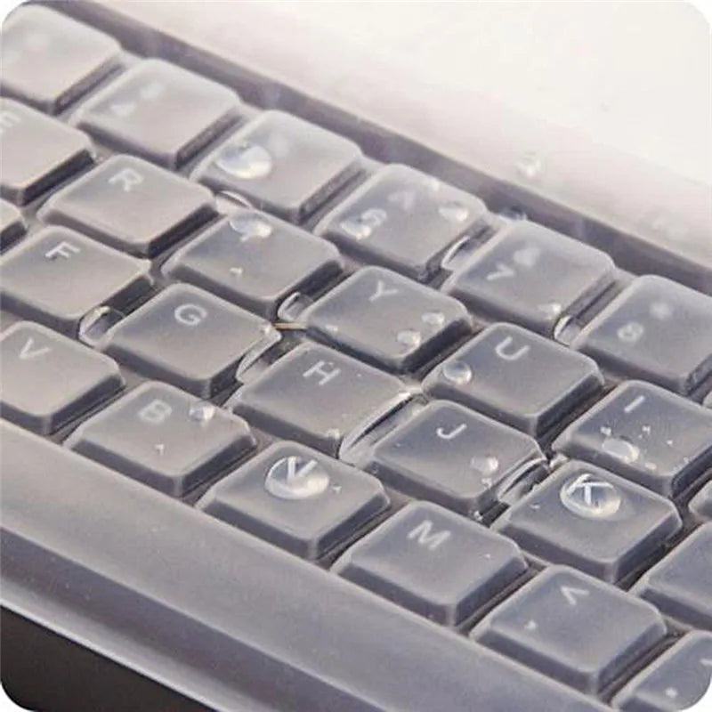 1pc Universal Waterproof Silicone Desktop Computer Keyboard Cover Clear Skin Protector Film Shell Dust-Proof Protective Film - PST PS Tradings