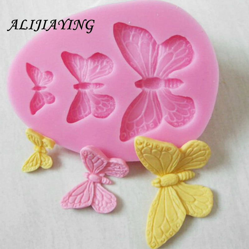 1Pcs Sugarcraft Butterfly Silicone molds fondant mold cake decorating tools chocolate moulds wedding decoration mould D0101 - PST PS Tradings