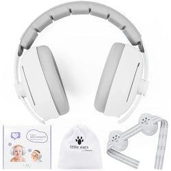 2-in-1 Convertible Design Baby Earmuffs Noise Protection Adjustable Noise Cancelling Headphones with Non-Slip Band for Babies - PST PS Tradings