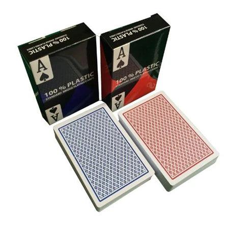 2 PCS/Lot Baccarat Texas Hold'em Plastic Playing Cards wear-resistant Waterproof Poker Card Board Bridge Poker Game Yernea - PST PS Tradings