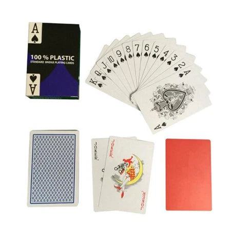 2 PCS/Lot Baccarat Texas Hold'em Plastic Playing Cards wear-resistant Waterproof Poker Card Board Bridge Poker Game Yernea - PST PS Tradings