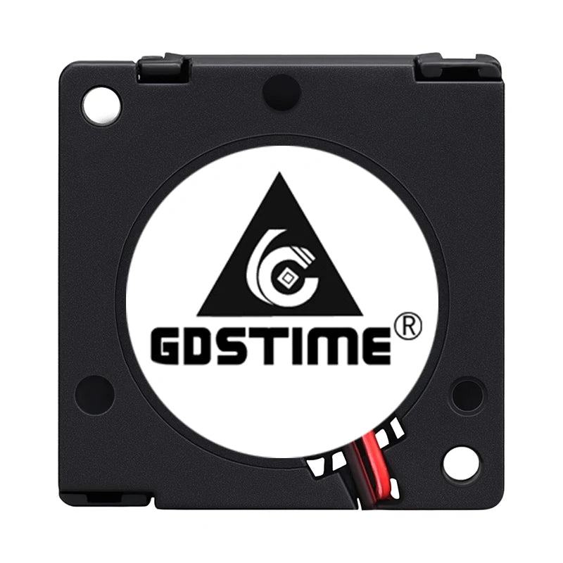 2 Pieces Gdstime DC 5V 12V 24V 30x30x10mm Sleeve Dual Ball 1 inch Small Mini Blower Cooling Fan 30mm x 10mm 3cm 3010 3D Printer