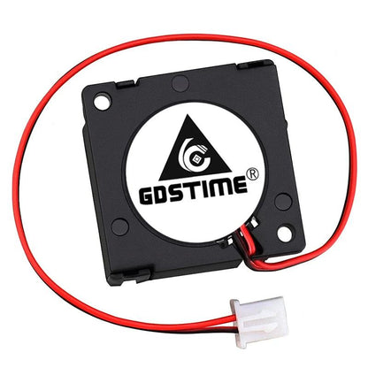 2 Pieces Gdstime DC 5V 12V 24V 30x30x10mm Sleeve Dual Ball 1 inch Small Mini Blower Cooling Fan 30mm x 10mm 3cm 3010 3D Printer