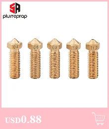 22PCS/lot V6 Brass Nozzle for E3DV6 Anycubic i3 Mega S X Chiron Kobra Flybear HotEnd 0.4MM  J-Head Extruder Printer Accessorie - PST PS Tradings