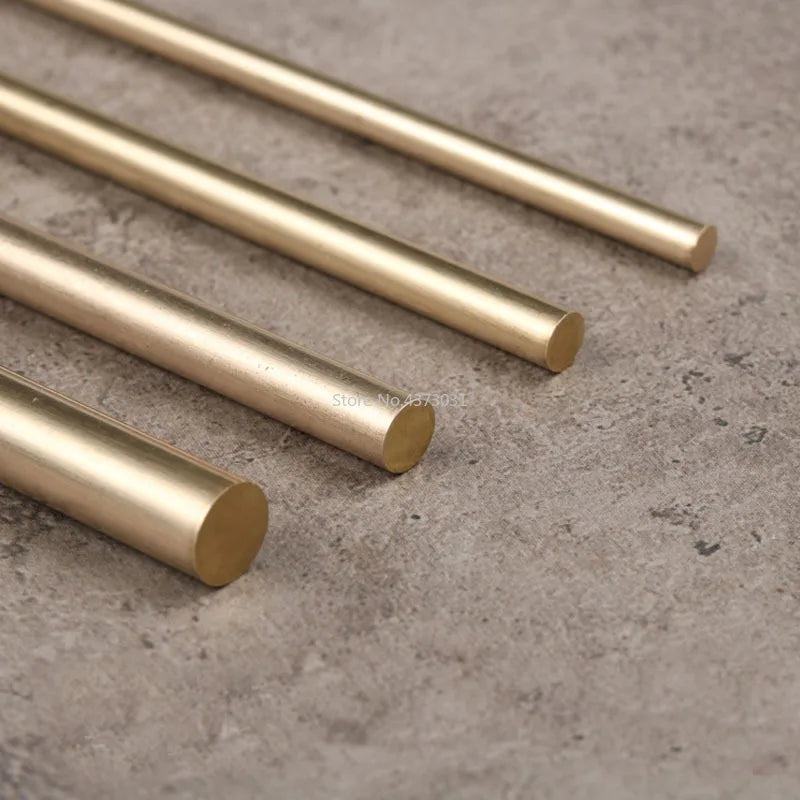 2pcs 2-8mm Hand-done brass bar rod 100mm stick for knife handle part diy toys accessories