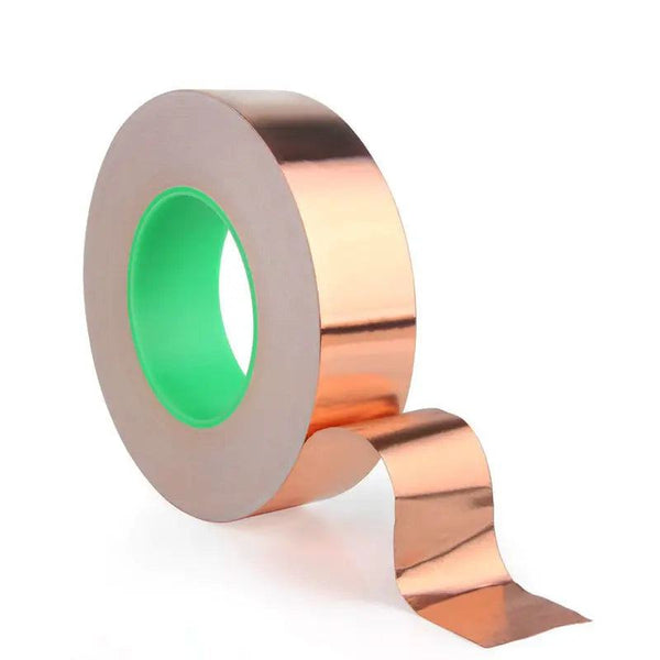 3~50mm *25M Double Sided Conduct Copper Foil Tape Mask Electromagnetic Shielding double side conductive copper foil tape - PST PS Tradings