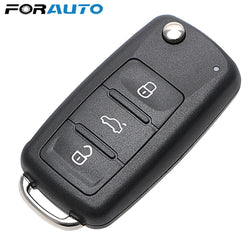 3 Buttons Car Key Shell Remote Flip for Beetle/Caddy/Eos/Golf/Jetta/Polo/Scirocco/Tiguan/Touran/UP For VW Blank Keys Cover Case - PST PS Tradings