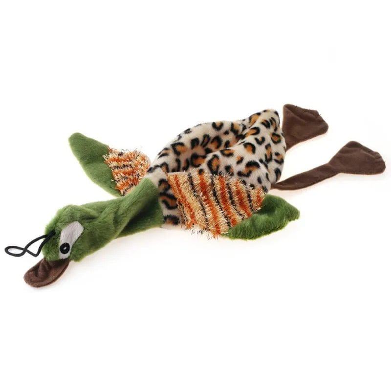 30*9cm Interesting Squeak Plush Pet Dog Toy Duck Bird Stuffing Free Puppy Interactive Cleaning Tooth Dog Chew Rope Toys - PST PS Tradings