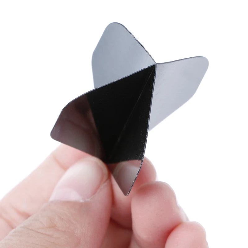 30 Pcs PET Dart Flights High Quality Simple Pure Black Darts Accessories Replaceable Dart Wing - PST PS Tradings