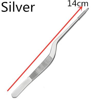 30cm Stainless Steel Kitchen & Bar Tweezer Food Tongs Kitchen Cooking Medical Tweezers Bar Tool - PST PS Tradings