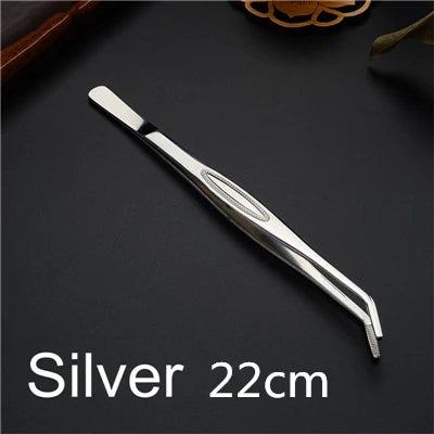 30cm Stainless Steel Kitchen & Bar Tweezer Food Tongs Kitchen Cooking Medical Tweezers Bar Tool - PST PS Tradings