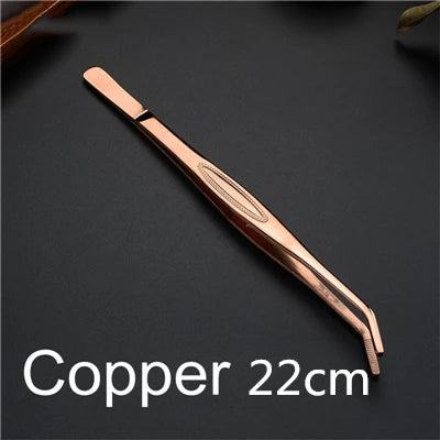 30cm Stainless Steel Kitchen & Bar Tweezer Food Tongs Kitchen Cooking Medical Tweezers Bar Tool - PST PS Tradings