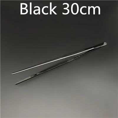 30cm Stainless Steel Kitchen & Bar Tweezer Food Tongs Kitchen Cooking Medical Tweezers Bar Tool - PST PS Tradings