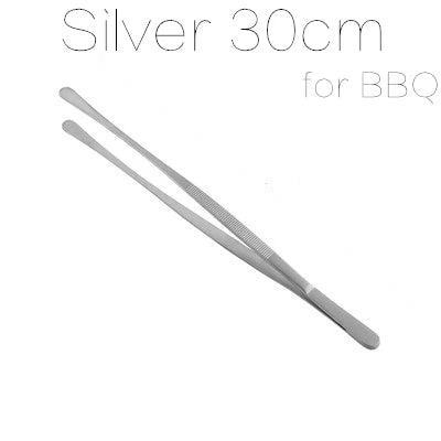 30cm Stainless Steel Kitchen & Bar Tweezer Food Tongs Kitchen Cooking Medical Tweezers Bar Tool - PST PS Tradings