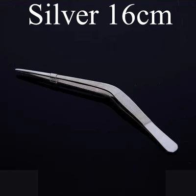 30cm Stainless Steel Kitchen & Bar Tweezer Food Tongs Kitchen Cooking Medical Tweezers Bar Tool - PST PS Tradings