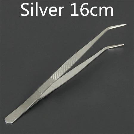 30cm Stainless Steel Kitchen & Bar Tweezer Food Tongs Kitchen Cooking Medical Tweezers Bar Tool - PST PS Tradings