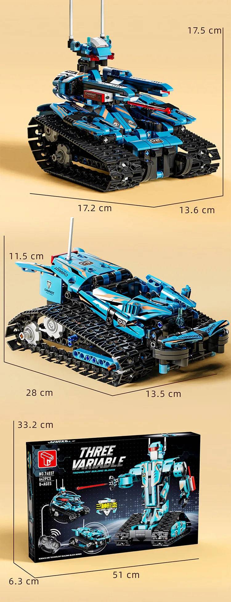 3IN1 City Technical RC Car Robot Excavator Racing Car Building Blocks Remote Control Excavator Truck Bricks Gift Toys for Boys - Property & Safety Tradings