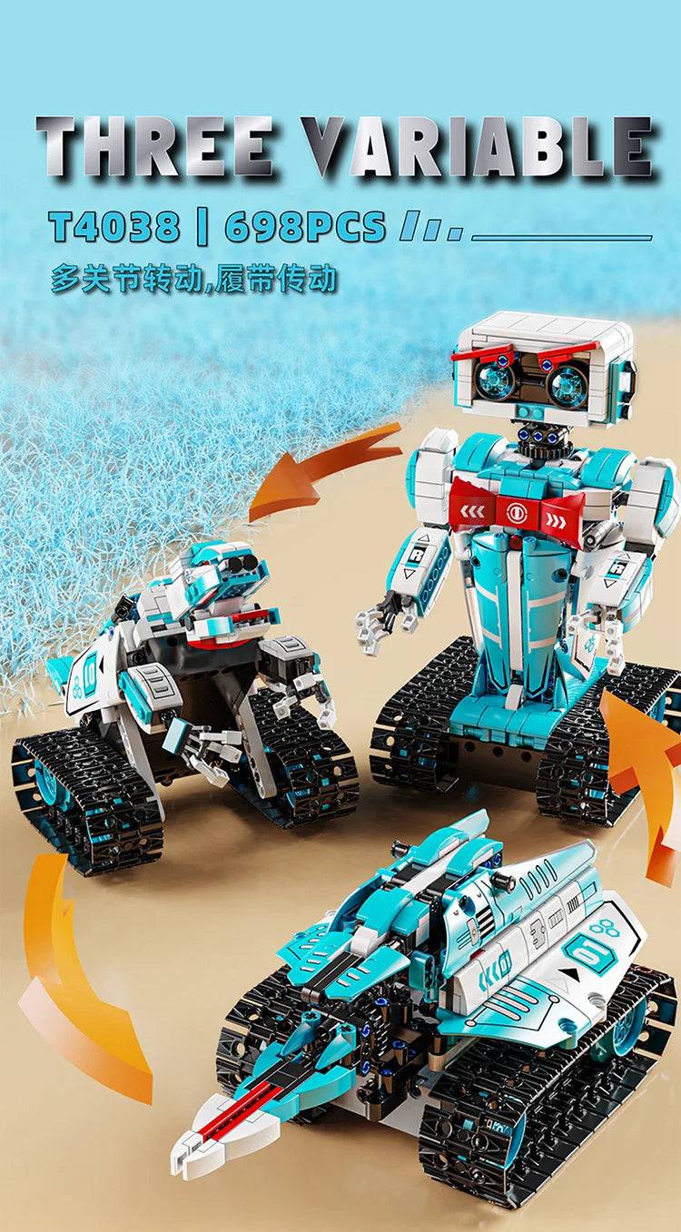 3IN1 City Technical RC Car Robot Excavator Racing Car Building Blocks Remote Control Excavator Truck Bricks Gift Toys for Boys - Property & Safety Tradings