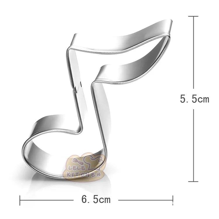 3pcs/set Music Note Cookie Cutters Stainless Steel Biscuit Mold Fondant Cutter Baking Accessories K005 - PST PS Tradings