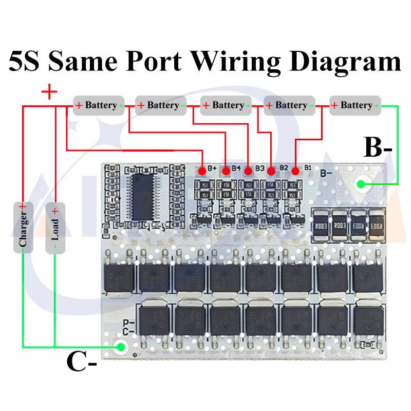 3S/4S/5S BMS 12V 16.8V 21V 18V 3.7V 100A Li-ion LMO Ternary Lithium Battery Protection Circuit Board Li-Polymer Balance Charging - PST PS Tradings  PST PS Tradings