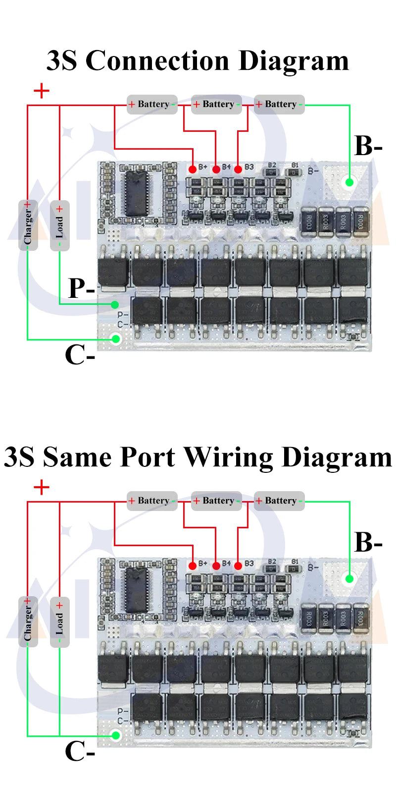 3S/4S/5S BMS 12V 16.8V 21V 18V 3.7V 100A Li-ion LMO Ternary Lithium Battery Protection Circuit Board Li-Polymer Balance Charging - PST PS Tradings  PST PS Tradings